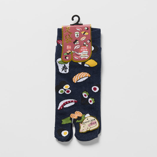 Tabi Ankle Socks / Sushi Design / Navy