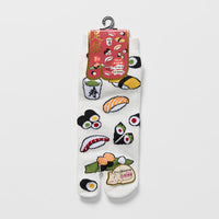 Tabi Ankle Socks / Sushi Design / White