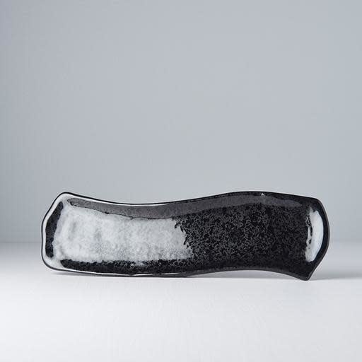 Sashimi Plate S Shape 33x9 cm Gunmetal