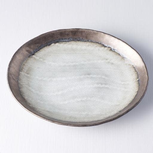 Oval Plate 24 cm / Light Grey Glaze