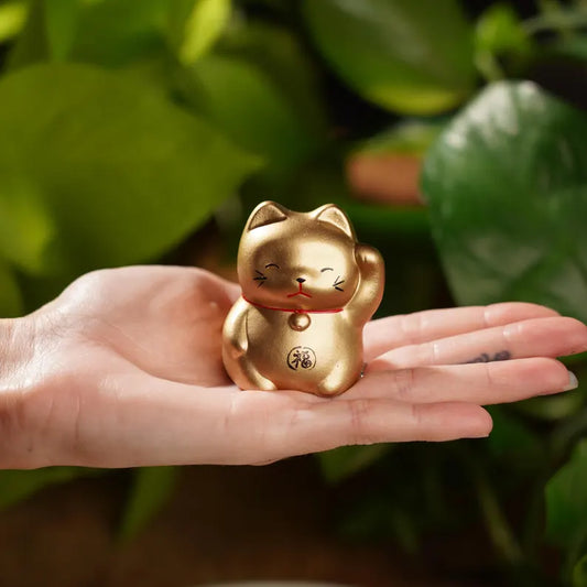 Okimono Gold Maneki Neko