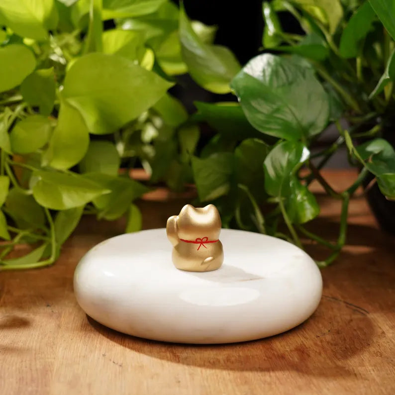 Okimono Gold Maneki Neko