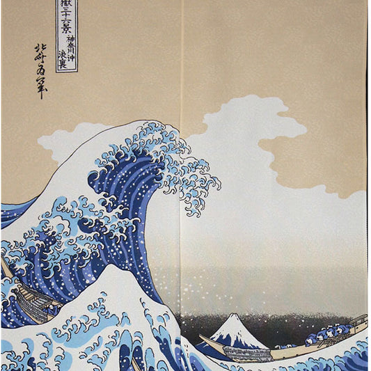 Noren Door Curtain 150cm Hokusai wave