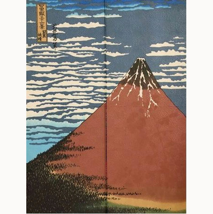 Noren Door Curtain 150cm Fuji Clouds