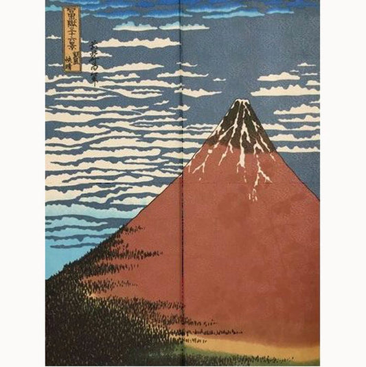 Noren Door Curtain 150cm Fuji Clouds