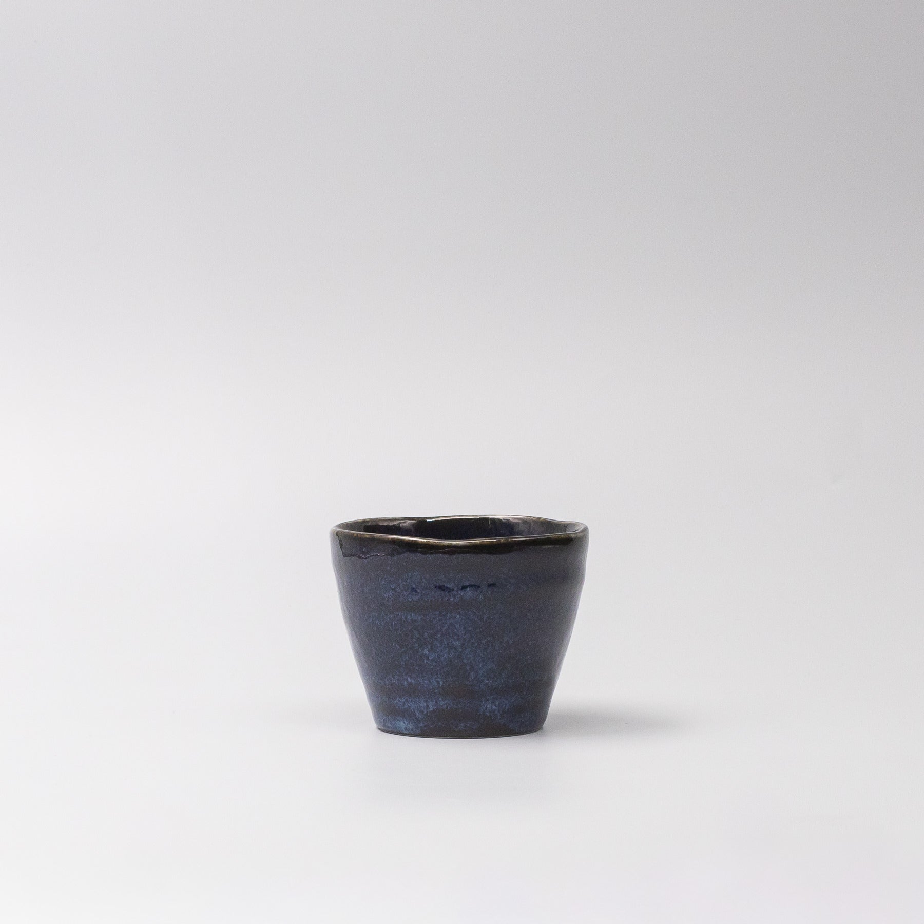 Side view of Kanso Indigo Blue Soba Cup