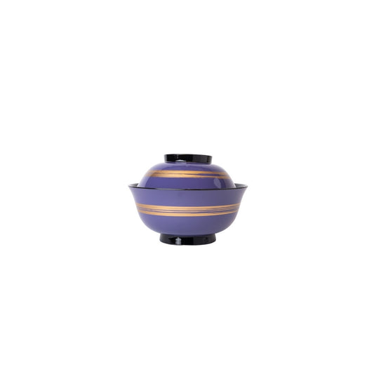 Miso Bowl 11.5 cm / Purple Fluted Design