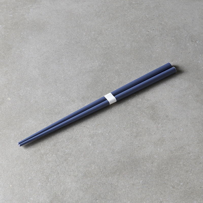 Navy Blue & White Lacquered Chopsticks