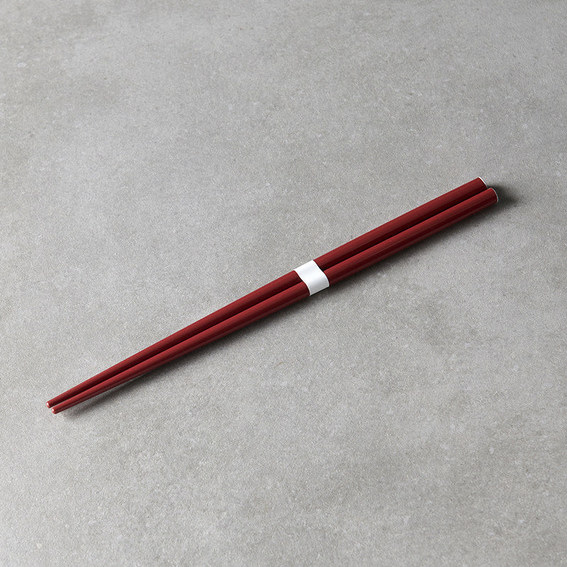 Dark Red & White Lacquered Chopsticks