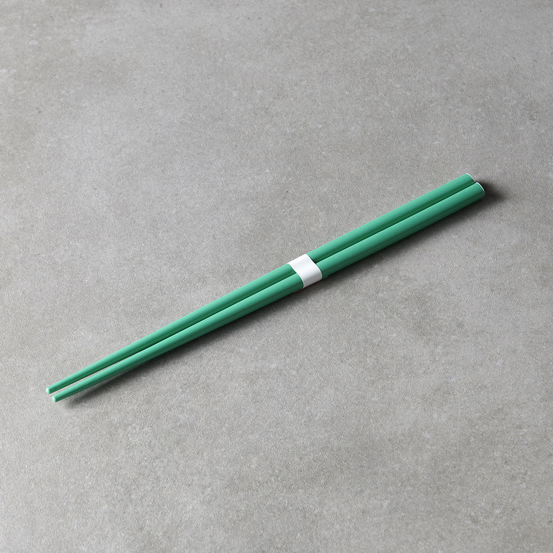 Bamboo Green & White Lacquered Chopsticks