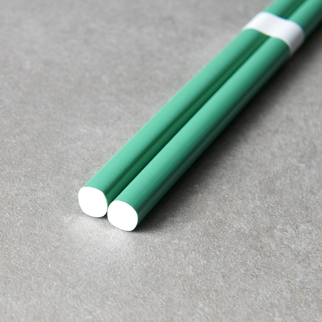 Bamboo Green & White Lacquered Chopsticks