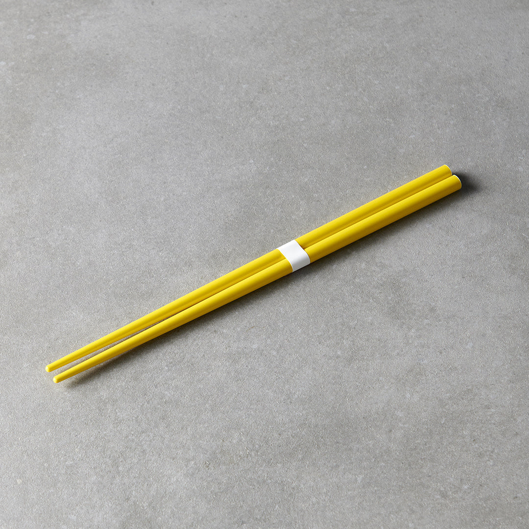 Chopsticks 23 cm / Canary Yellow & White