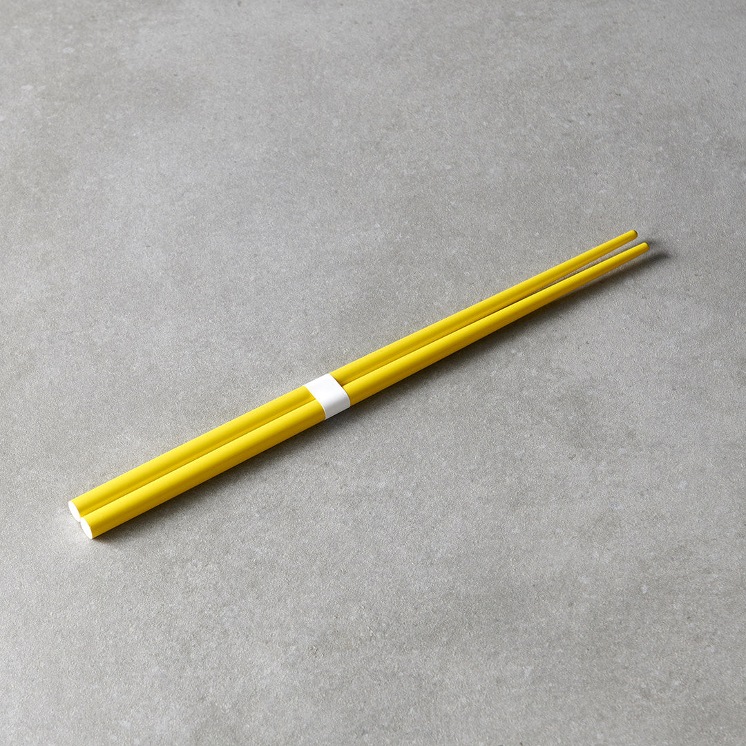 Chopsticks 23 cm / Canary Yellow & White