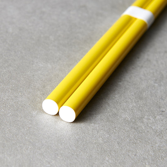 Chopsticks 23 cm / Canary Yellow & White