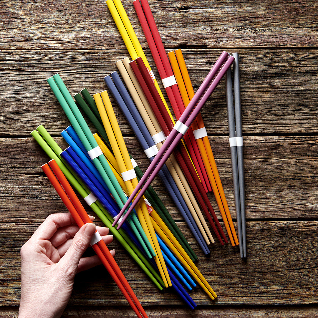 Black Lacquered Natural Wood Chopsticks