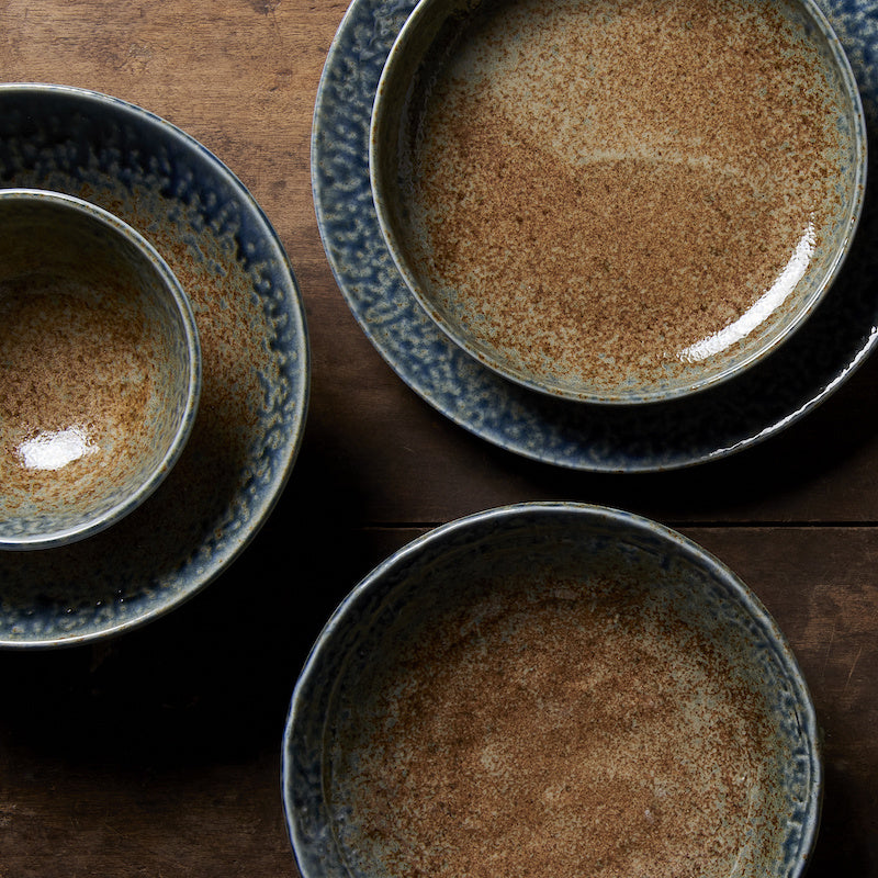 Thick Edge Bowl 17 cm, 500 ml / Earth & Sky Glaze