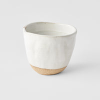Lopsided Mug 200ml White Glaze