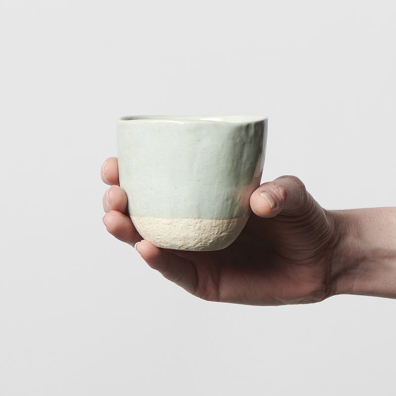 Lopsided Tea-mug 200 ml / Matcha Green Glaze