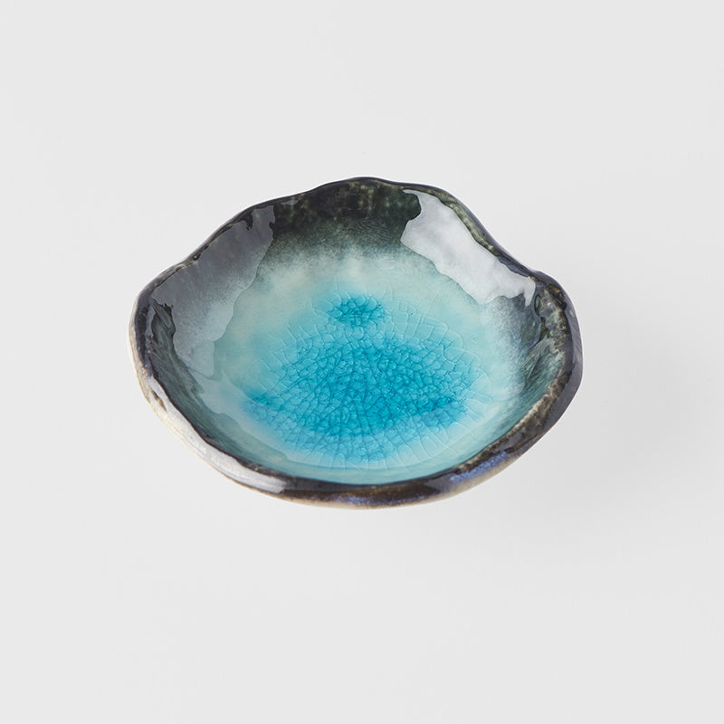 Sauce Bowl on Feet, 9 cm, 50 ml, Irregular, Sky Blue