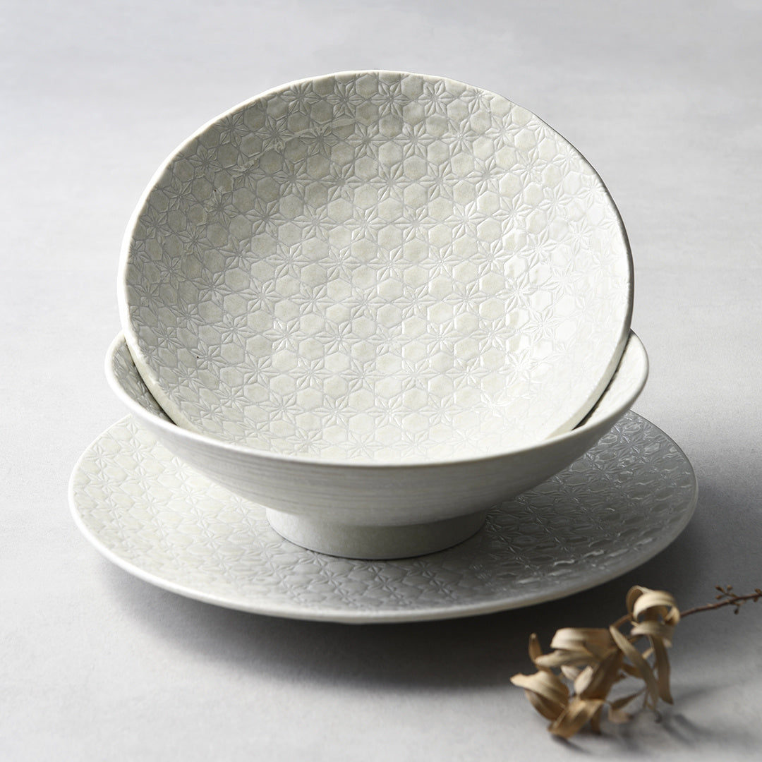 Serving Bowl 28.5 cm, 1200 ml, White Star Design