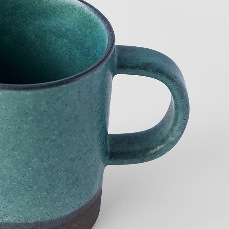 Earthenware Coffee Cup 7.5 cm, 250 ml / Sea Green Glaze