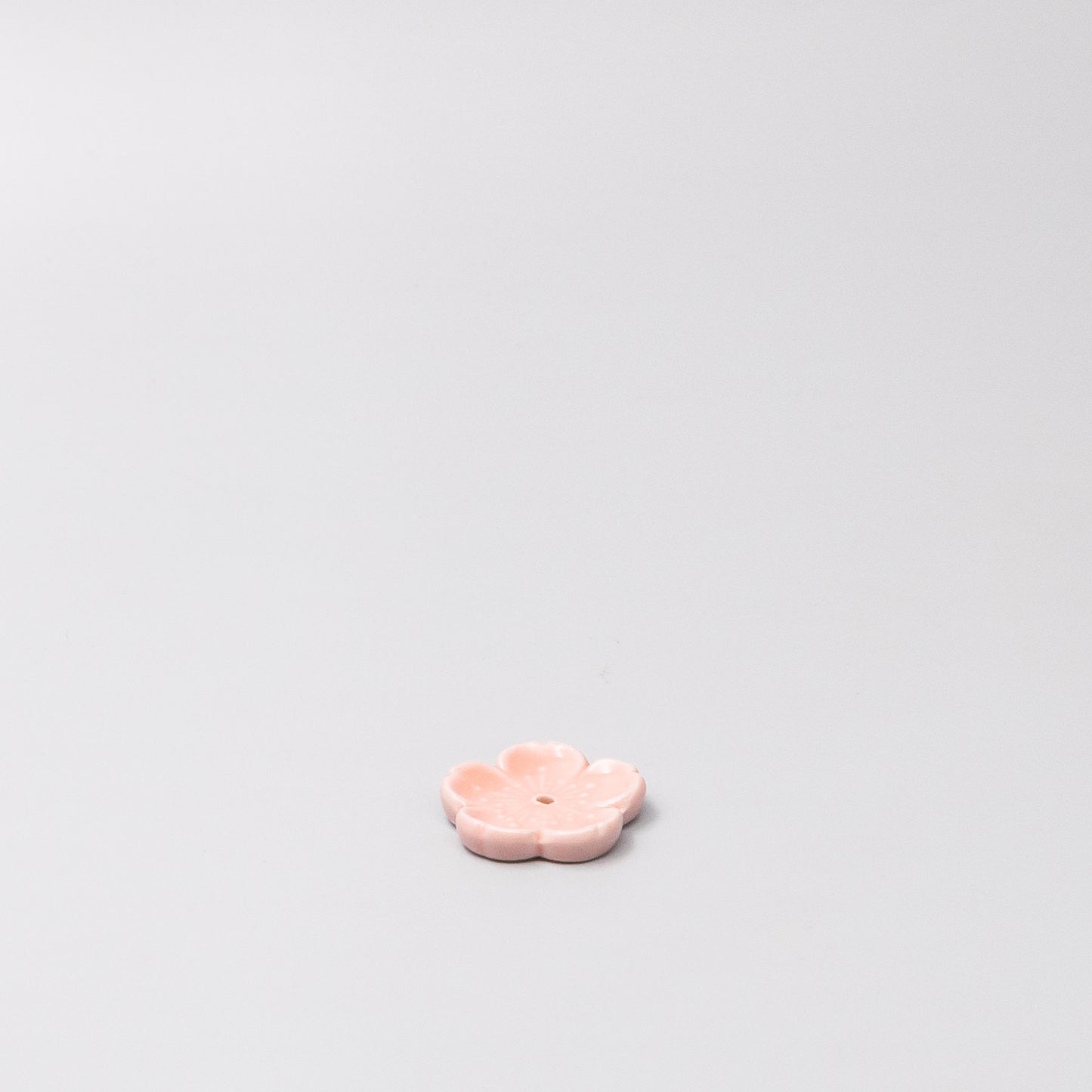 45-degree view of Pink Sakura Incense Holder