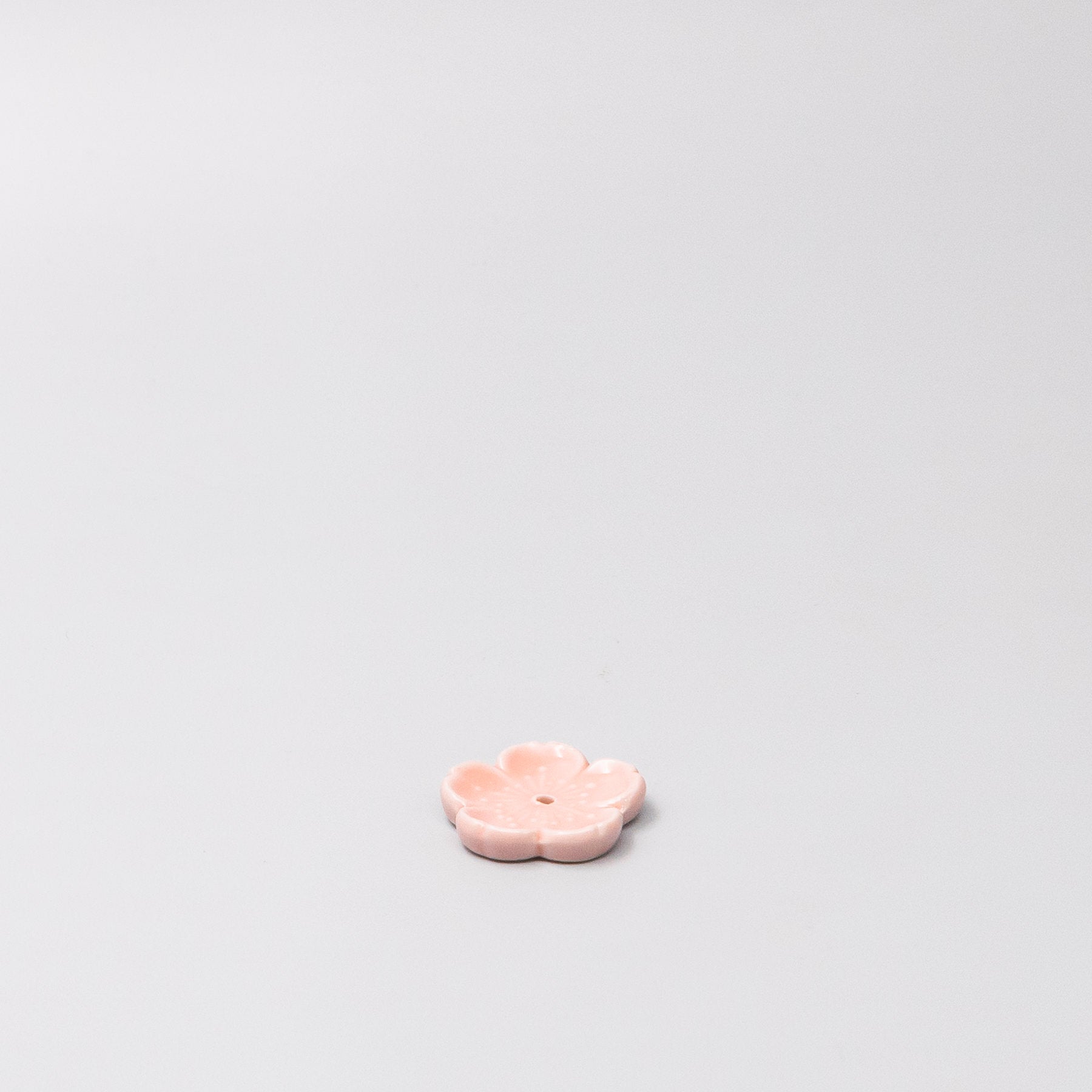 45-degree view of Pink Sakura Incense Holder