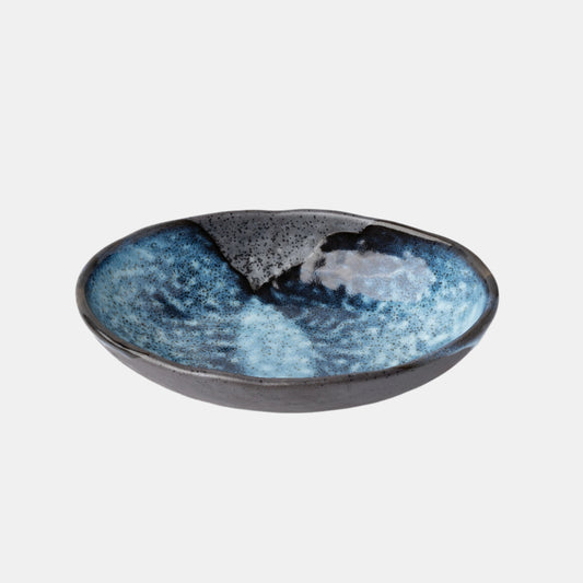 Organic Oval Bowl 16 cm / Storm Glaze