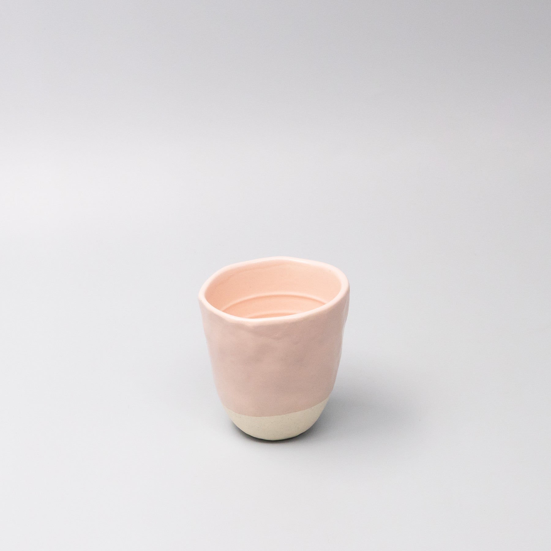 45-degree view of Sakura Bisque Lopsided Mug 275ml
