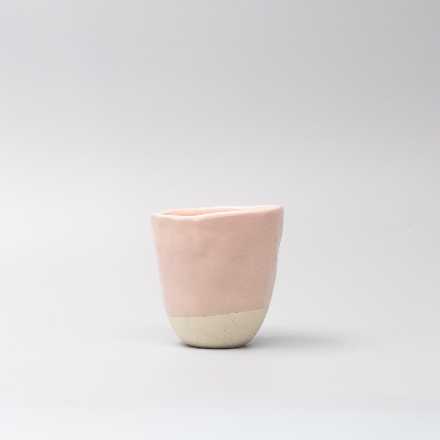 Side view of Sakura Bisque Lopsided Mug 275ml