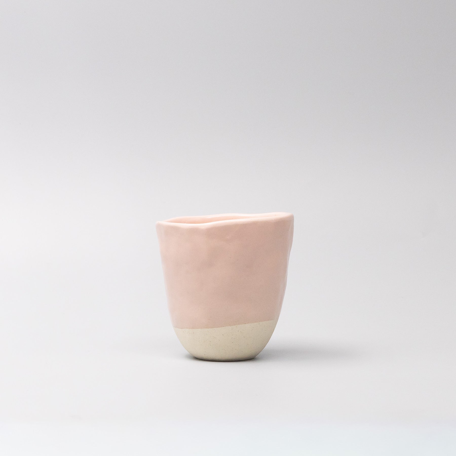 Side view of Sakura Bisque Lopsided Mug 275ml