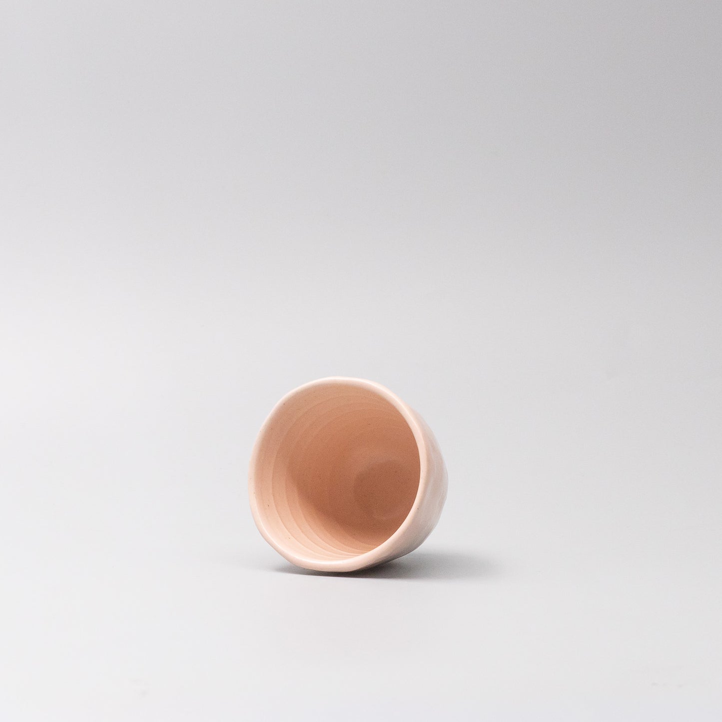Front view of Sakura Pink Lopsided Mug made in Japan
