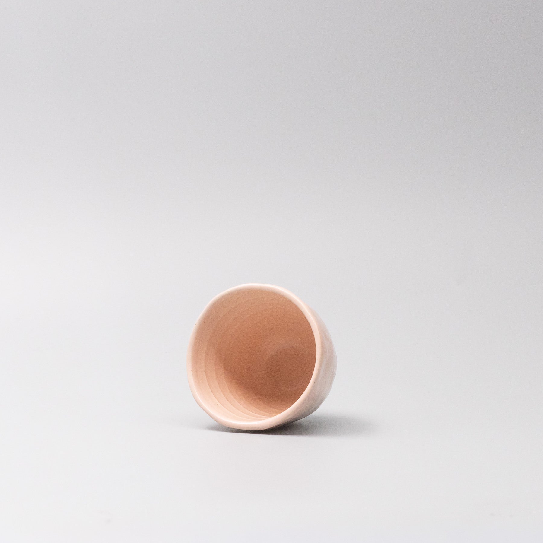 Front view of Sakura Pink Lopsided Mug made in Japan