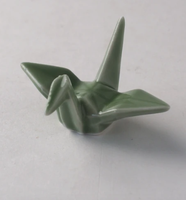 Origami Crane Chopstick Rest / Green