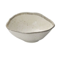 Organic Oval Medium Bowl 900 ml / Flax Glaze / 21 cm