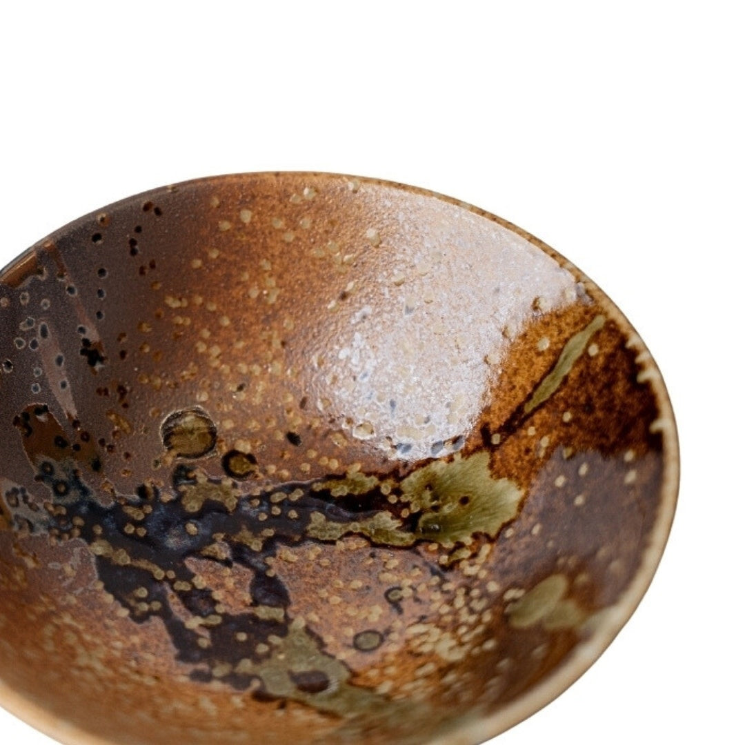 Small Bowl with Handle 125 ml / Wabi Sabi Glaze / 13 cm