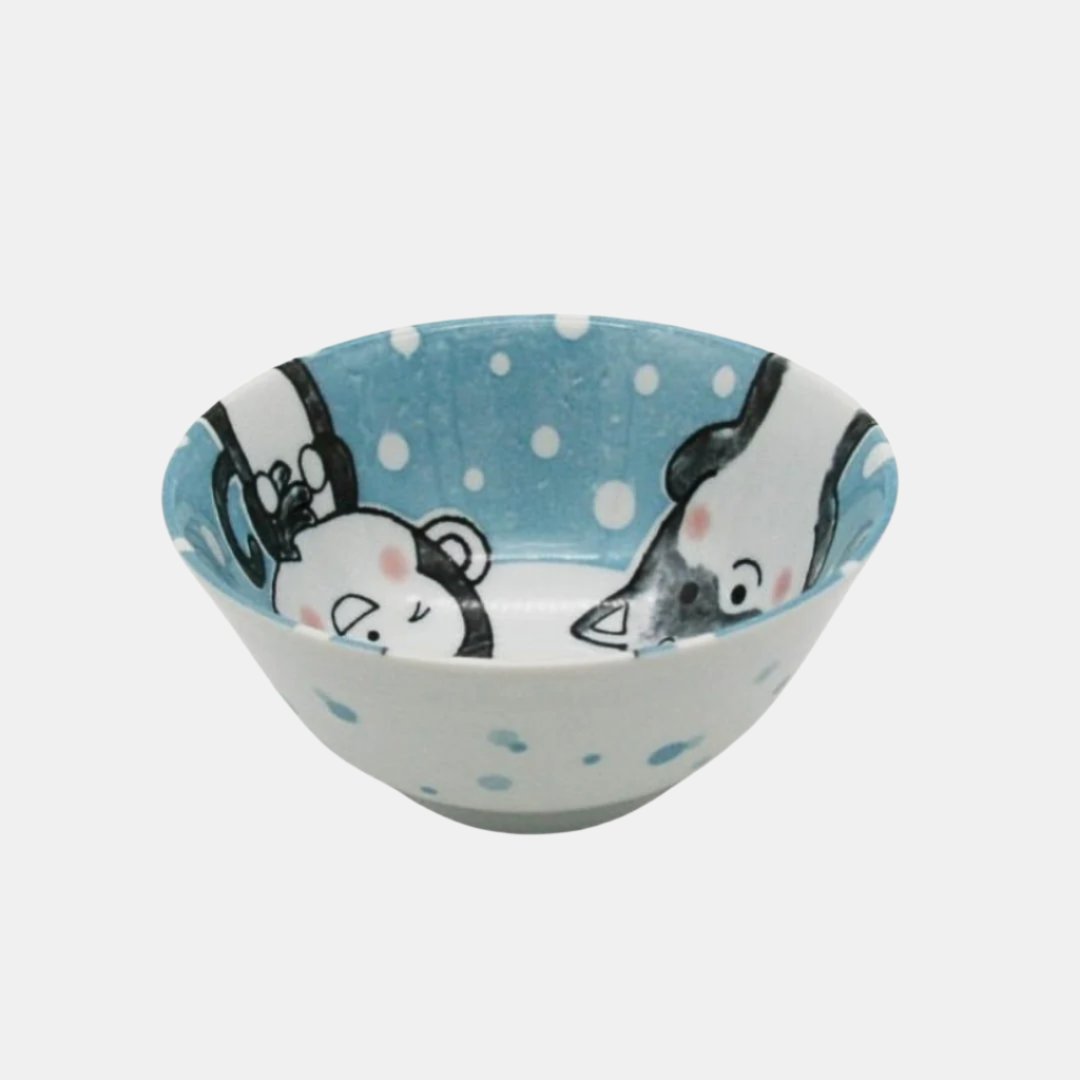 Kids Small Bowl 320 ml / Kawaii Blue Glaze / 14 cm