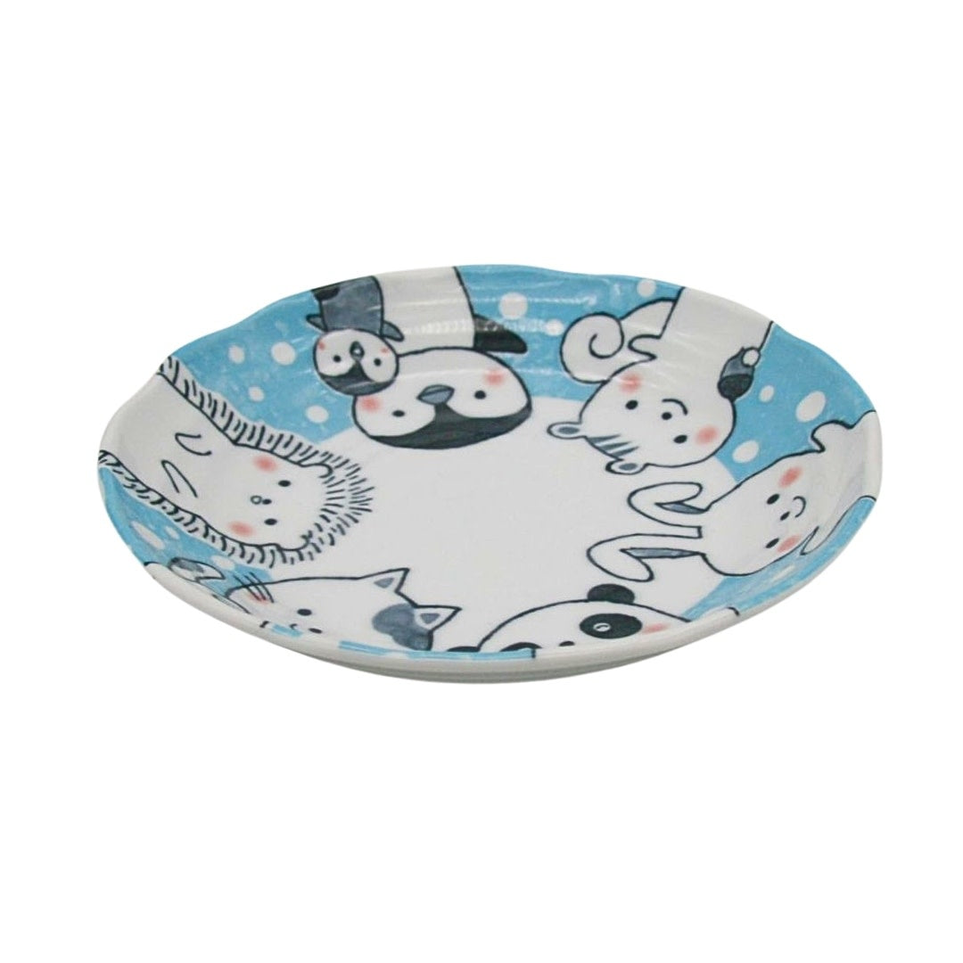 Kids Plate 22 cm / Kawaii Blue Glaze