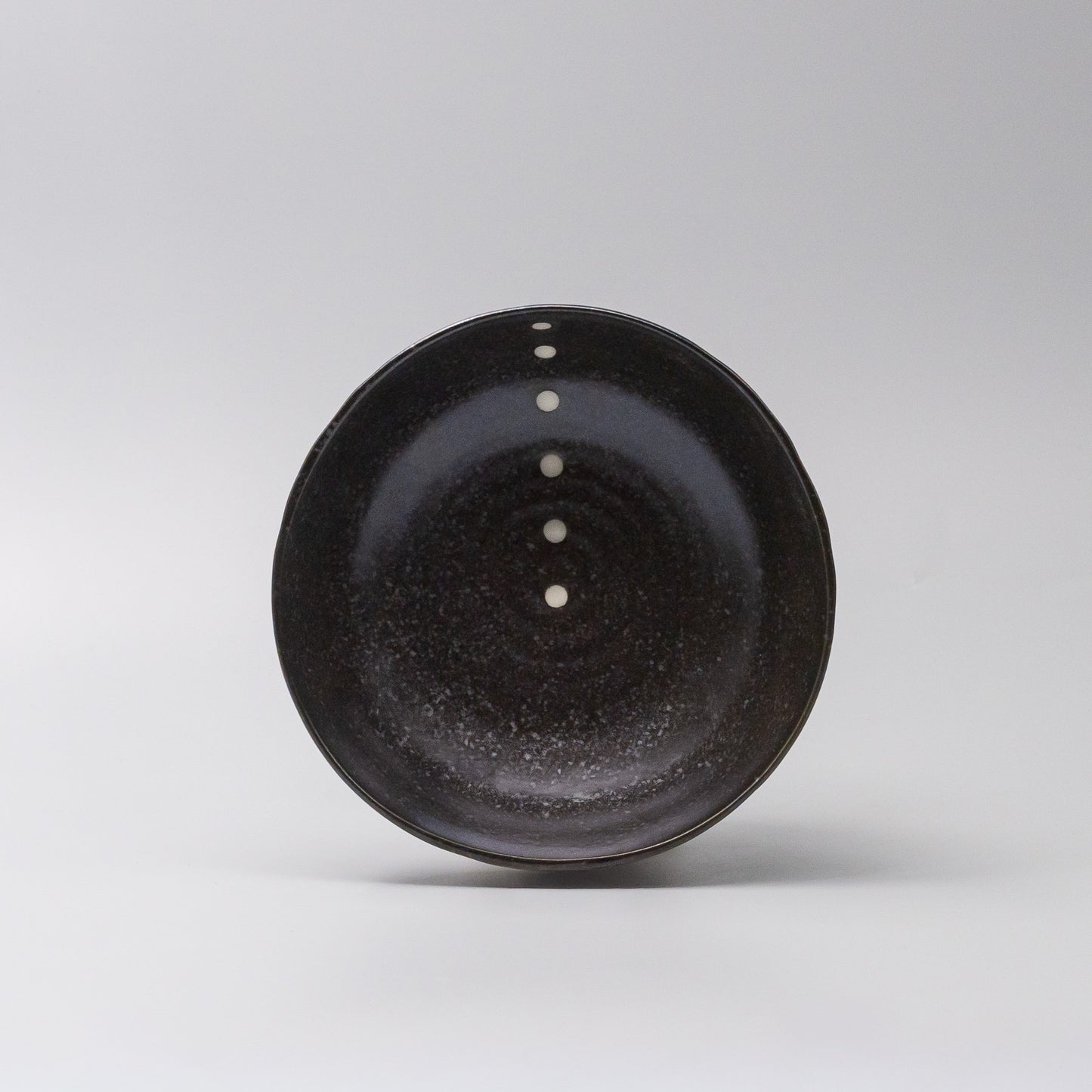 Front view of White Dot Design Organic Bowl 17cm made in Japan