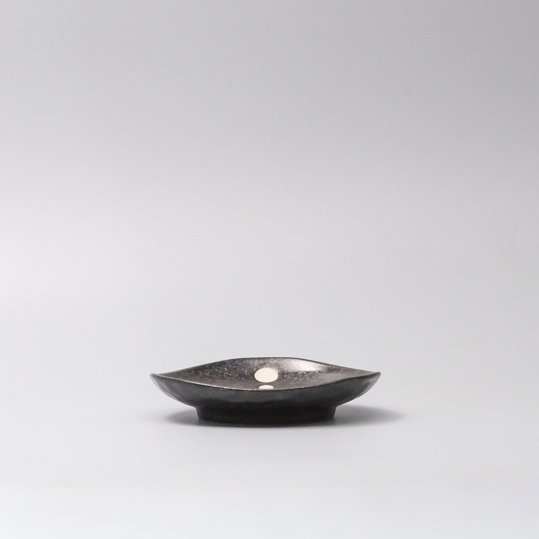 Side view of White Dot Design Organic Saucer 12cm